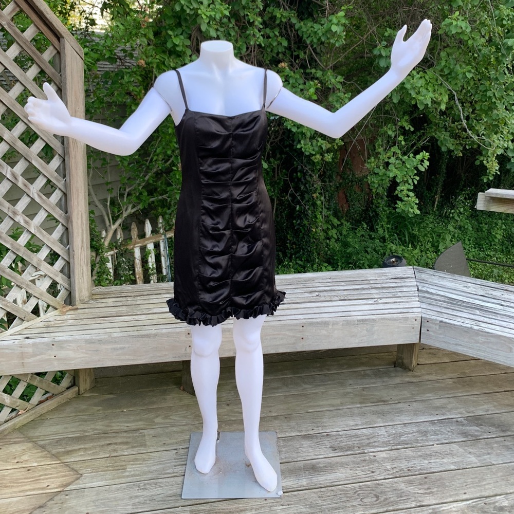 Spaghetti Strap black cocktail dress